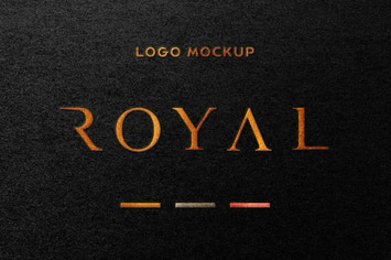 Royal: Foil Stamping Logo Mockup