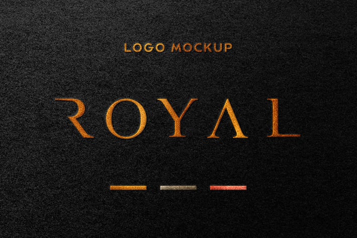 Royal: Foil Stamping Logo Mockup