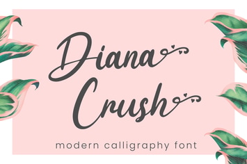 Diana Crush - Wedding Font