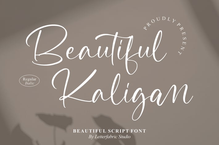 Beautiful Kaligan Script Font