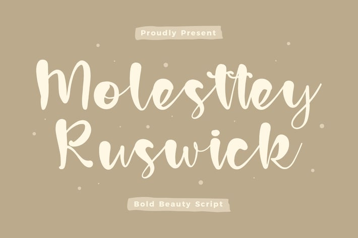 Molesttey Ruswick Script Font