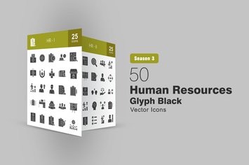 50 HR Glyph Icons