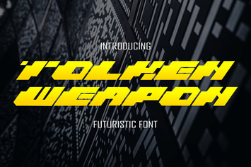 Tolken Weapon - Futuristic Font