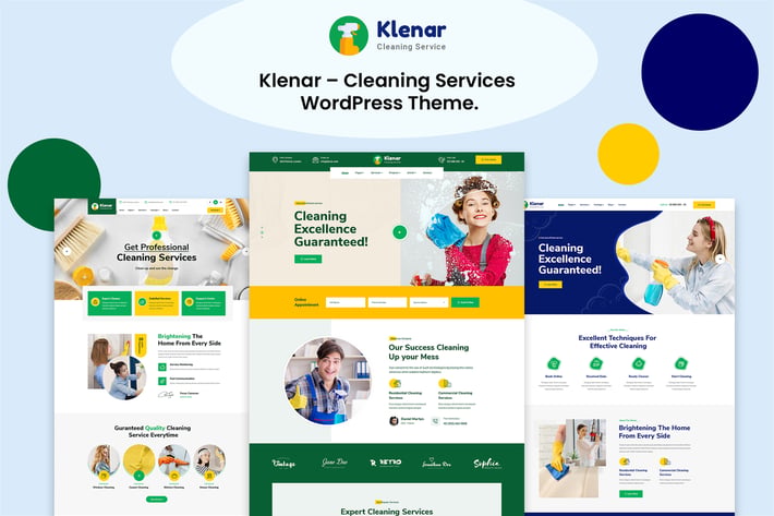 Klenar – Cleaning Services WordPress Theme + RTL 