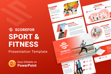 Scorefor – Sports and Fitness PPT Presentation 