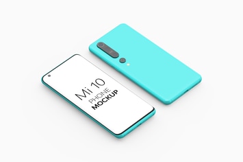 Mi 10 Phone Mockup