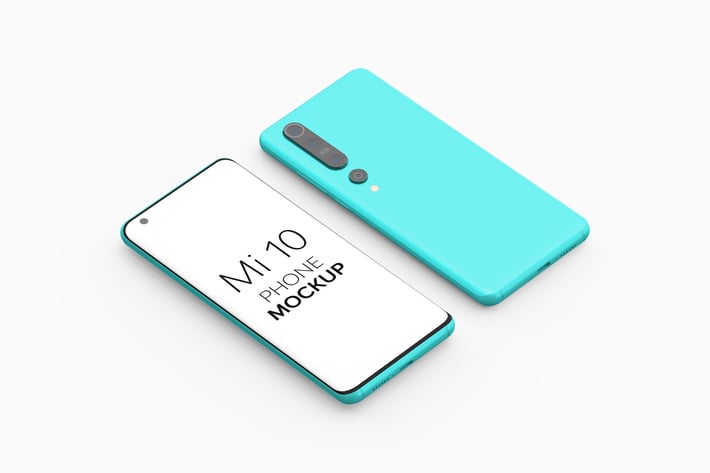 Mi 10 Phone Mockup