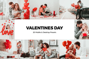 20 Valentines Day Lightroom Presets & LUTs