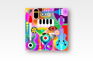 Musical Design vector artwork