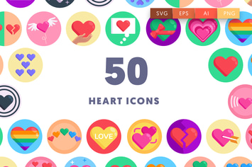 50 Heart Icons