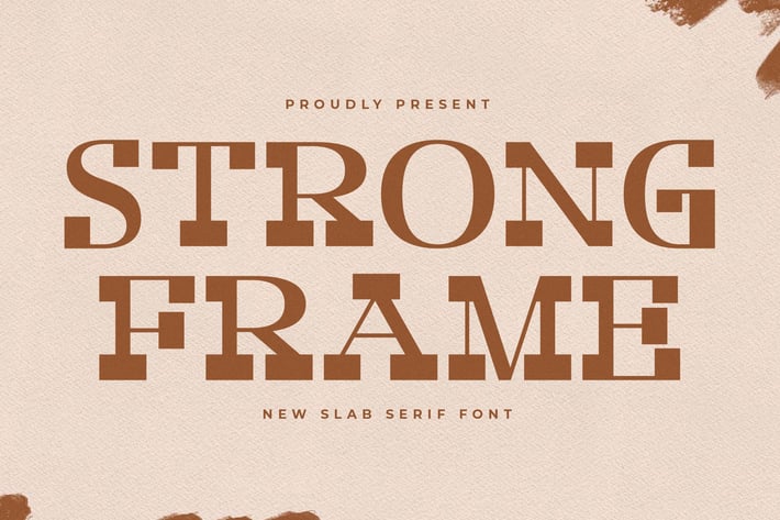 Strong Frame New Slab Serif Font