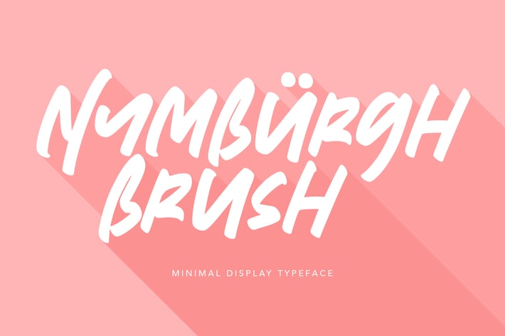 Nymburgh Brush Minimal Display Typeface
