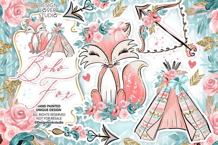 Boho Fox design
