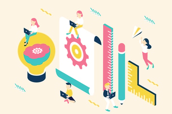 Project Development Isometric Illustration