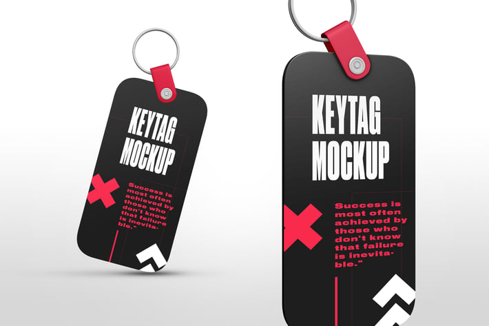 Rectangle Key Tag Mockups