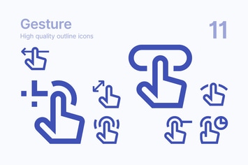 UI Gesture Icons