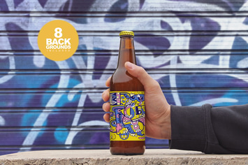 50cl Beer Bottle Mockup