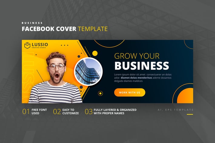Business Facebook Cover Template