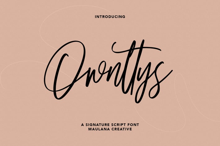 Ownttys Signature Script Font