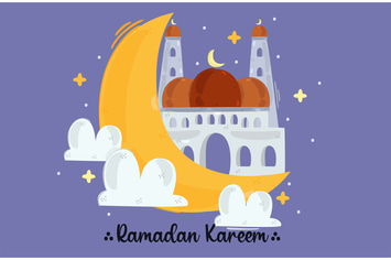 Ramadan Kareem Hand Drawn Illustration