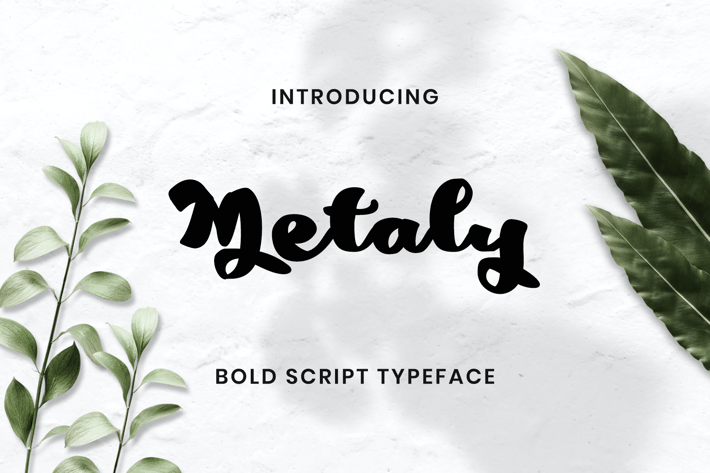 Metaly Modern Script Font