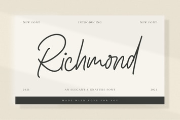 Richmond - Signature Font