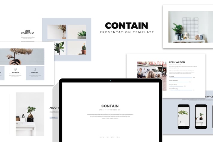 Contain : Simple & Minimal Business Powerpoint