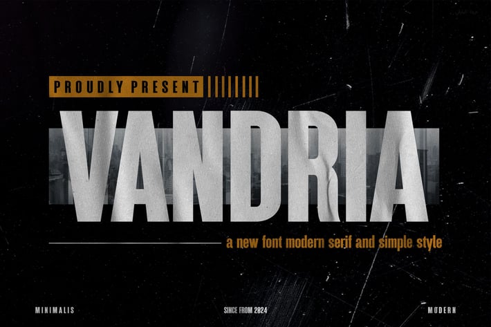 VANDRIA - Modern Condensed Sans Serif