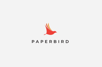 Paper Bird Logo Template