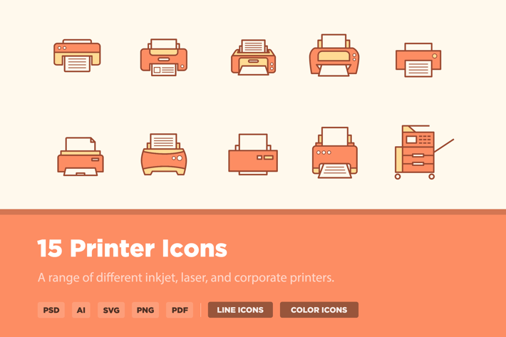 15 Printer Icons