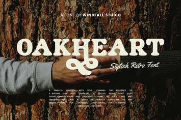 Oakheart - Modern Elegant Stylish Retro Font