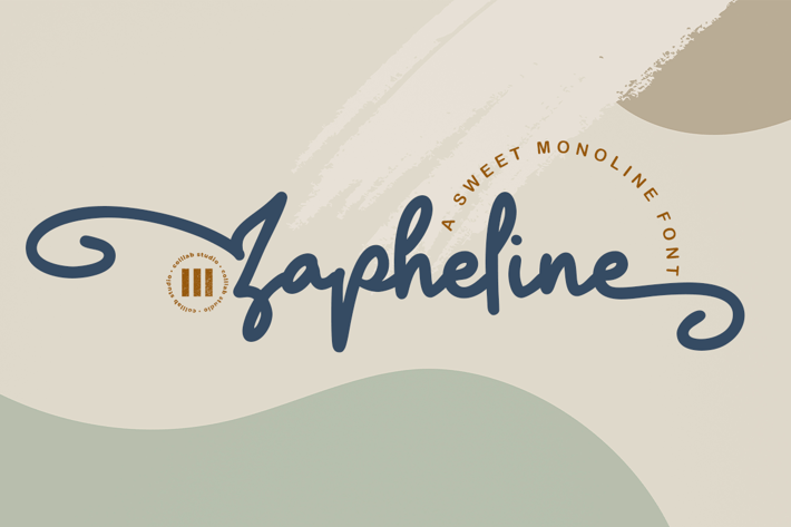 Zapheline - A Sweet Monoline Font