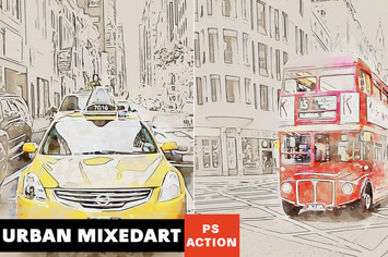Urban Mixed Art Photoshop Action