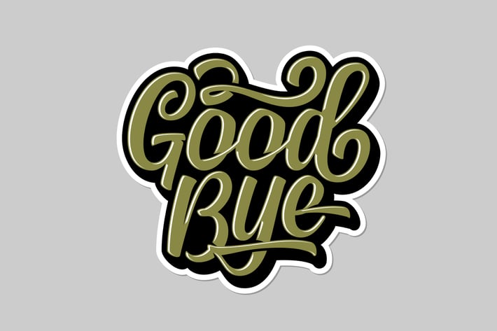 Goodbye Lettering
