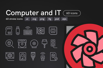 Computer and IT Icons (60 icons)