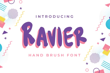 Ravier - Hand Brush Font