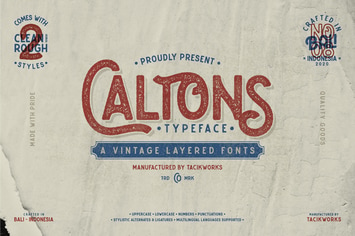 Caltons Typeface - Vintage Font
