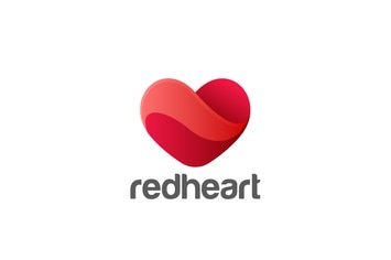 Logo Heart symbol of Love