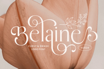 Belaine - Curvy Swash Logo Font
