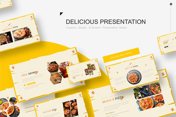 Delicious Pizza Presentation Template