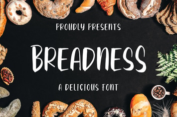 Breadness - a Delicious Font