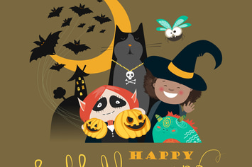 Monster friends kids guising trick or treat