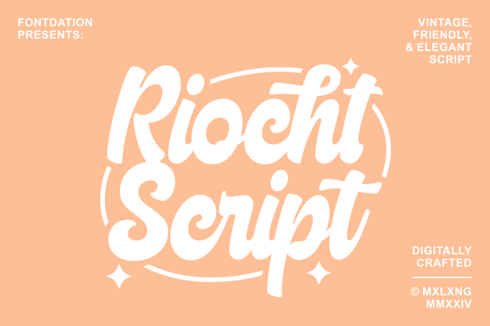 Riocht | Vintage Playful Font