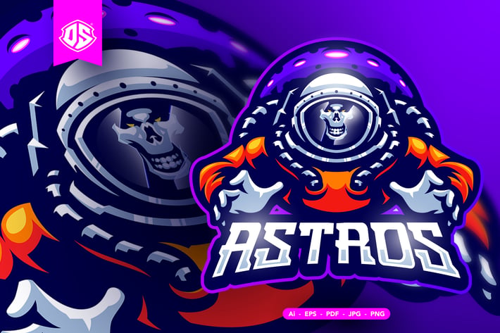 Dead Astronaut Esport Mascot Logo
