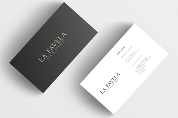 Minimal Business Card - Restaurant
