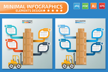 Forklift Infographics design
