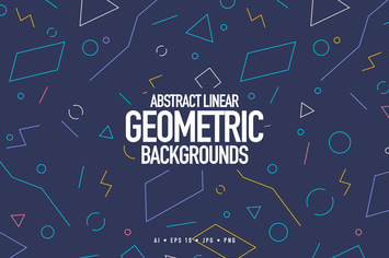 Abstract Linear Geometric Backgrounds