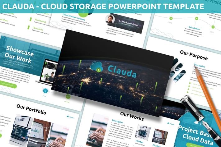 Clauda - Cloud Storage Powerpoint Template