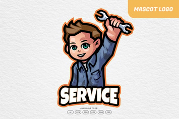 Technician Service Kid Logo