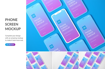Unicolor Phone Mockup